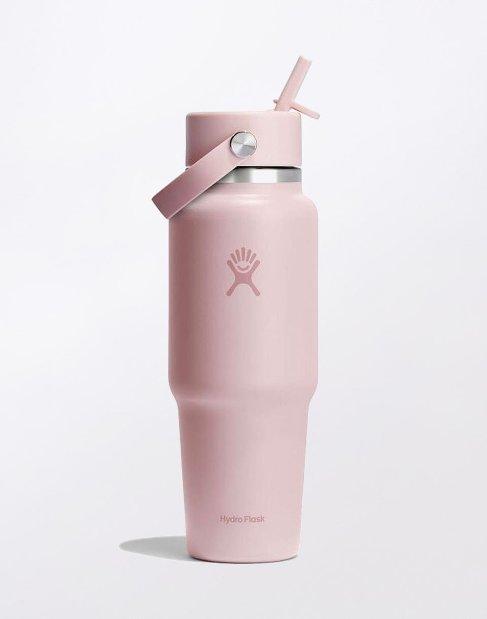 Reisfles met brede hals en flexibele rietje dop 32 oz (946 ml)
