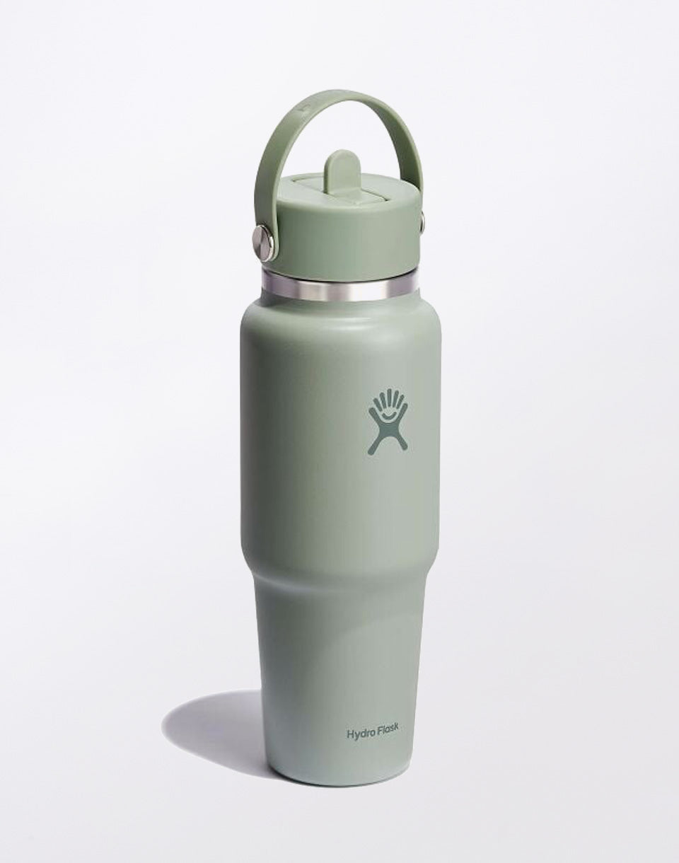 Reisfles met brede hals en flexibele rietje dop 32 oz (946 ml)