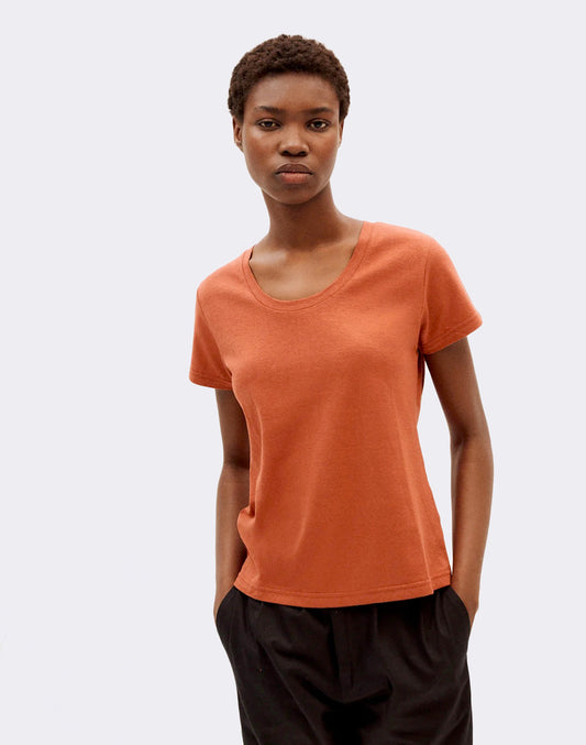 Clay Red Hemp Regina T-Shirt