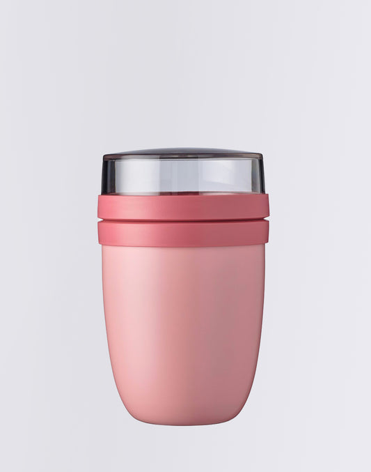 Geïsoleerde lunchpot ellips