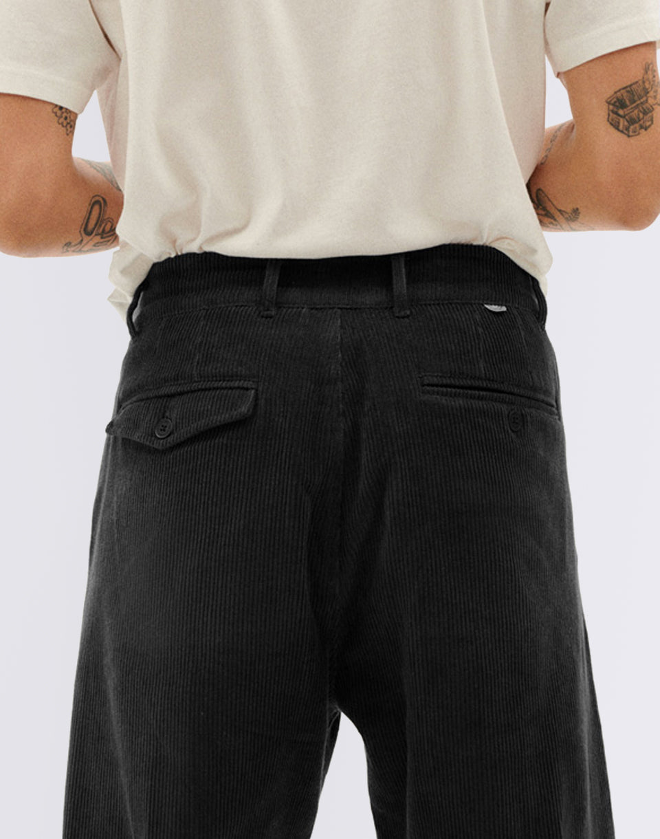 Black Corduroy Wotan Pants