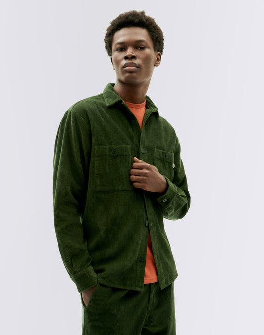 Bottle Green Corduroy Bes Overshirt