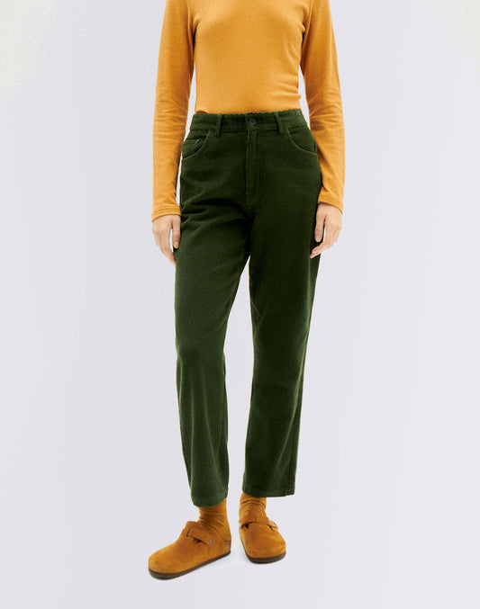 Bottle Green Corduroy Nele Pants