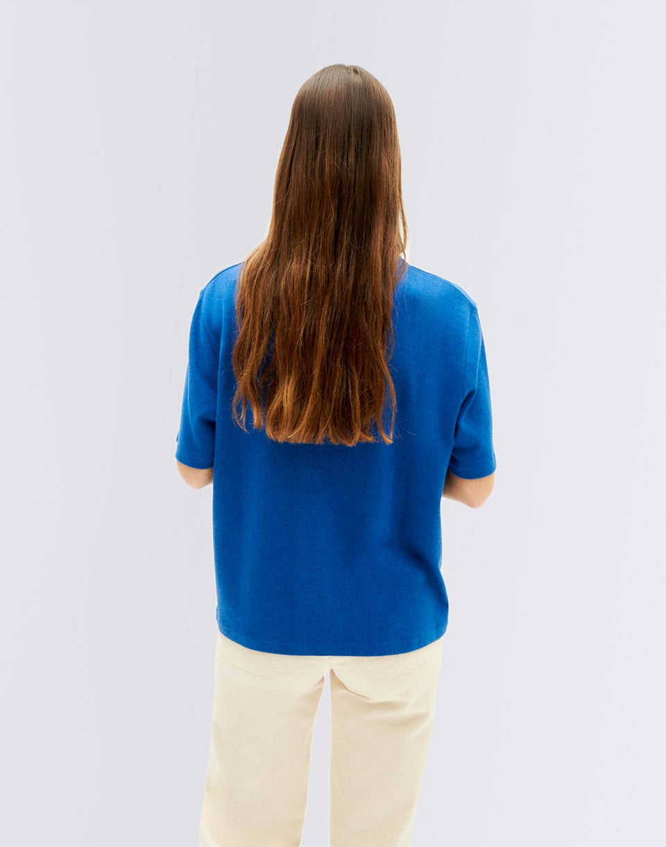 Klein Blue Hemp Aidin T-Shirt