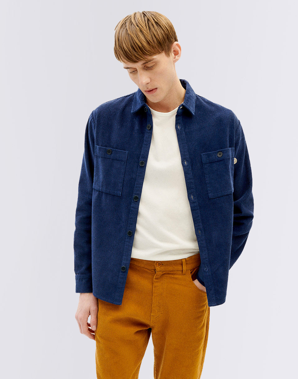Navy Corduroy Bes Overshirt