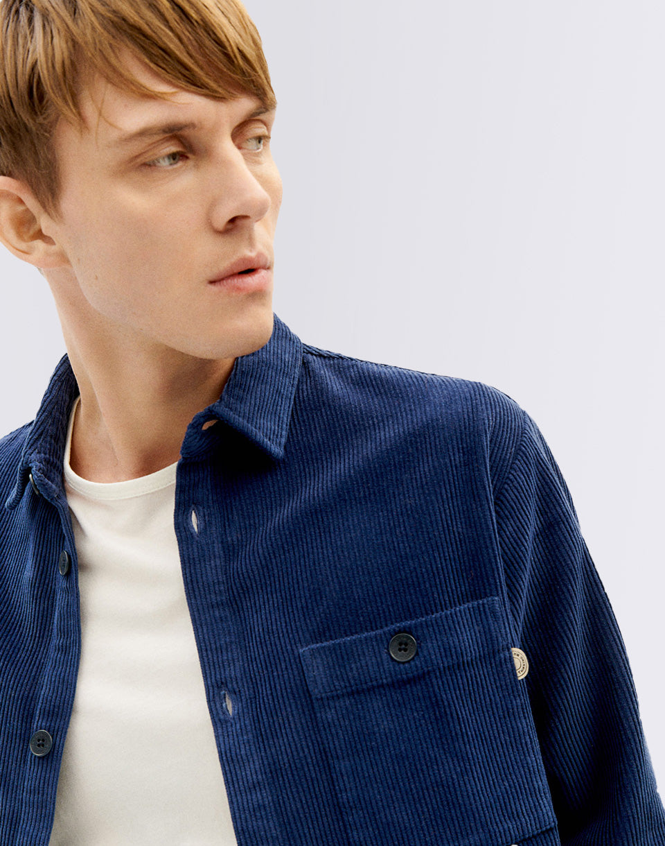 Navy Corduroy Bes Overshirt