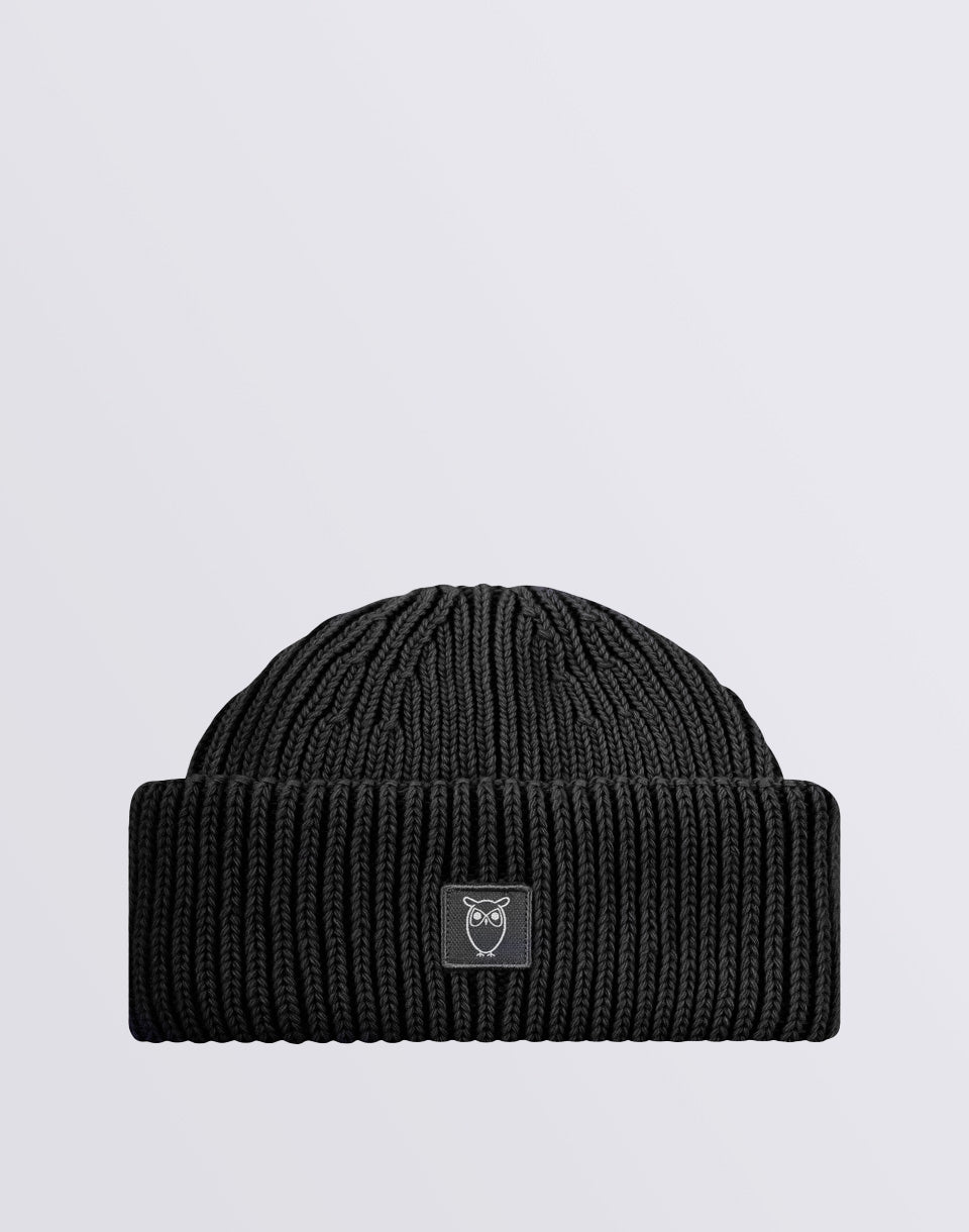 Low Wool Rib Beanie
