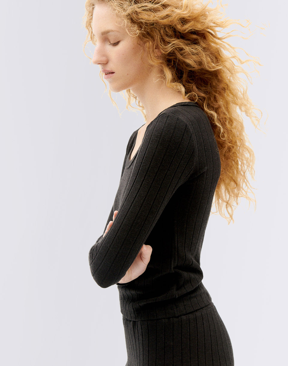 Black Trash Casilda L/S Top