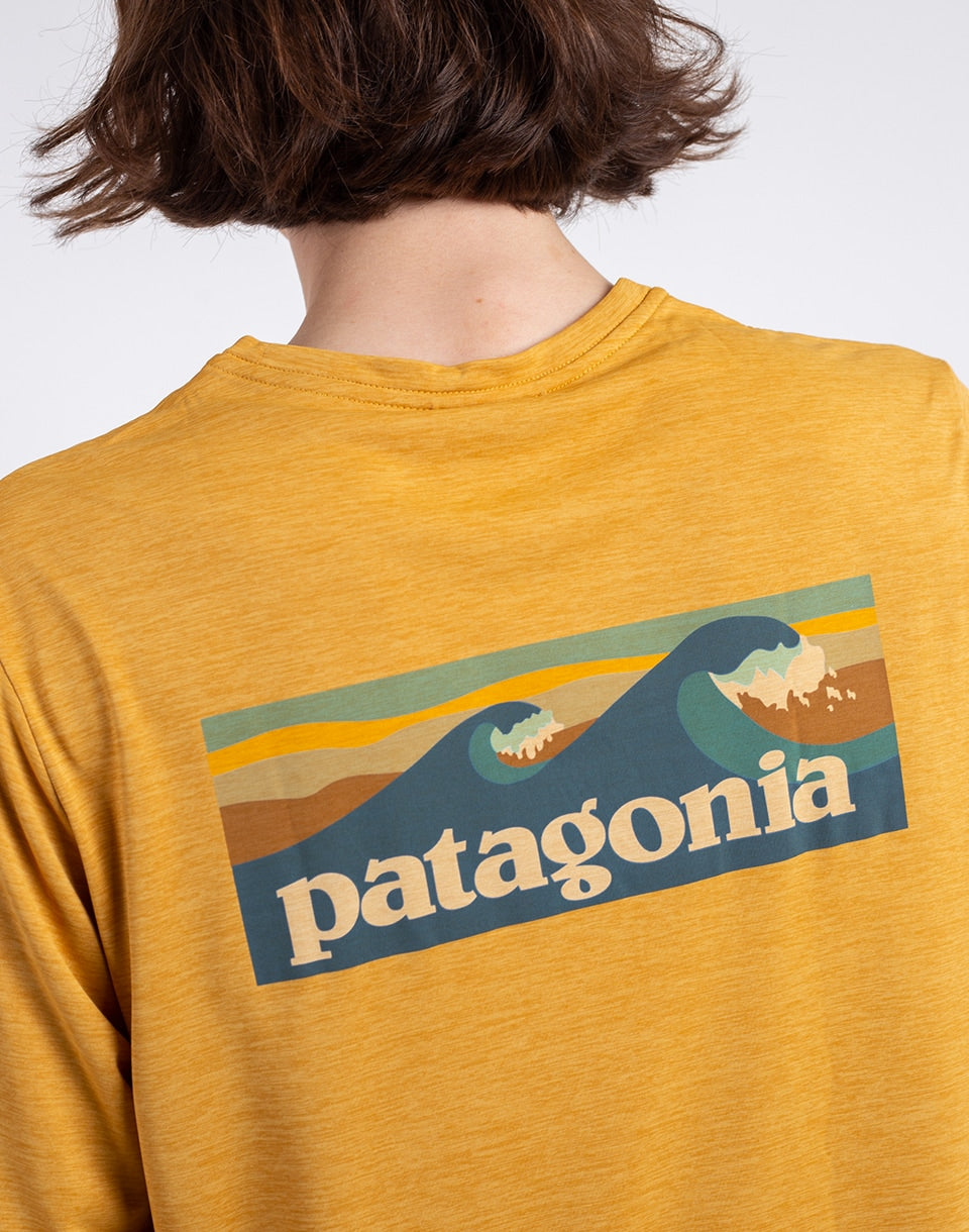 M's L/S Cap Cool Daily Graphic Shirt - Waters