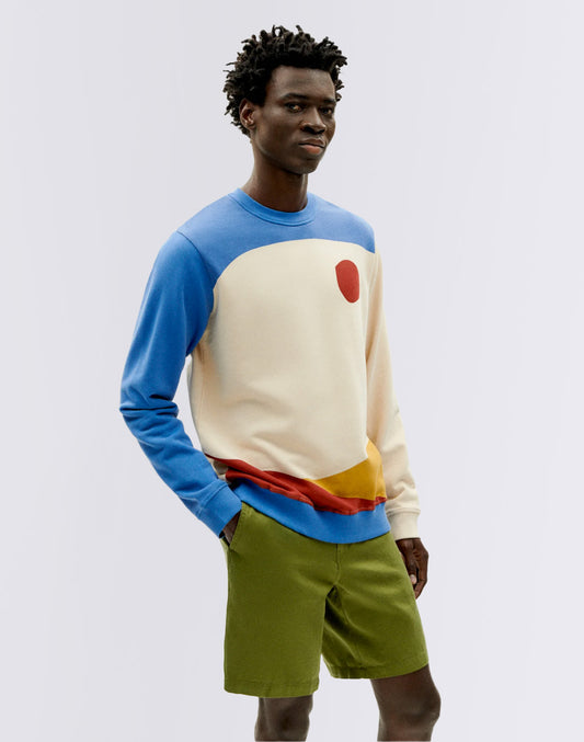 Ivory Abstract Sweatshirt