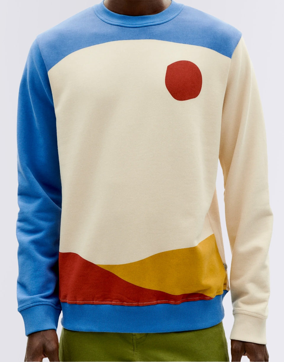 Ivory Abstract Sweatshirt