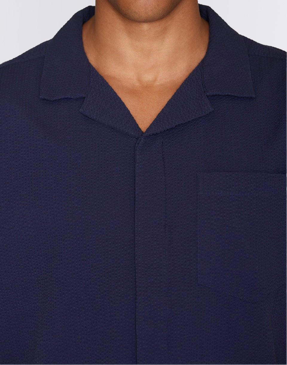 Box Short Sleeve Seersucker Shirt